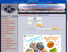 Tablet Screenshot of jcindustrial.com.mx